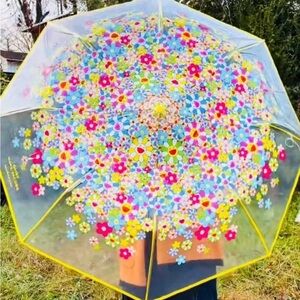 Marc Jacobs Floral Umbrella with Multicolor Design